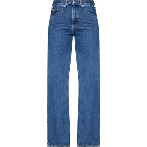 Gerades Jeans , Damen, Größe: W28 - Calvin Klein Jeans - Modalova