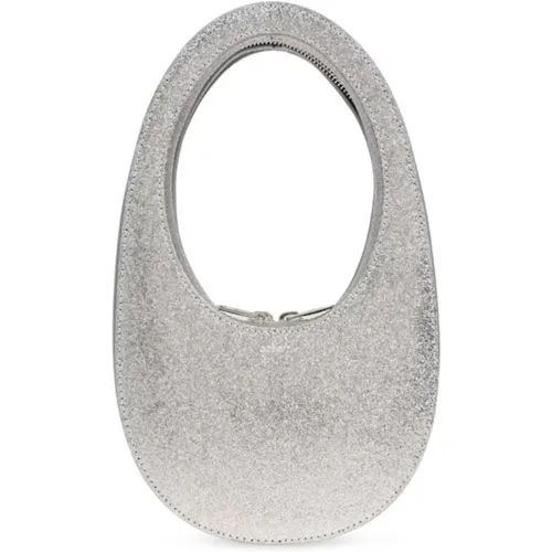 Glitter Mini Swipe Tasche Silber , Damen, Größe: ONE Size - Coperni - Modalova