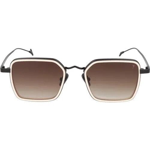 Nomad Quadratische Metallsonnenbrille , unisex, Größe: 50 MM - Eyepetizer - Modalova