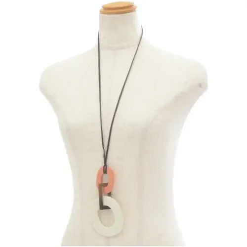 Pre-owned Fabric necklaces , female, Sizes: ONE SIZE - Hermès Vintage - Modalova