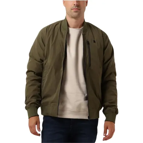 Tech Bomber Jacke Olivgrün , Herren, Größe: M - G-Star - Modalova