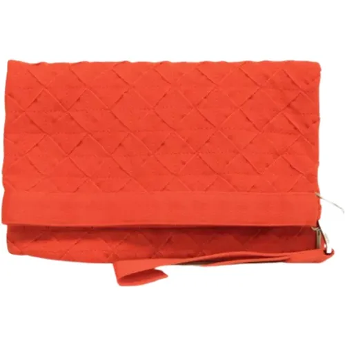 Pre-owned Leather clutches , female, Sizes: ONE SIZE - Bottega Veneta Vintage - Modalova