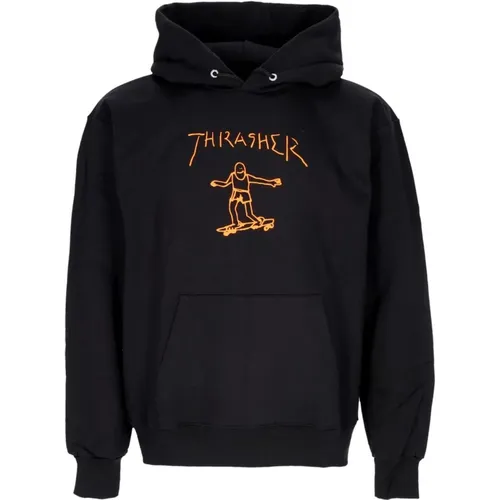 Orange Hoodie Mens Sweatshirt , male, Sizes: S, L, XL - Thrasher - Modalova