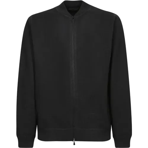 Schwarzer Cardigan Pullover Aw24 , Herren, Größe: L - Dell'oglio - Modalova