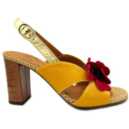 Laminated Leather High Heel Sandals , female, Sizes: 3 UK, 4 UK, 2 UK - Chie Mihara - Modalova