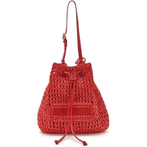 Raffia Crochet Bucket Bag MALIPARMI - MALIPARMI - Modalova