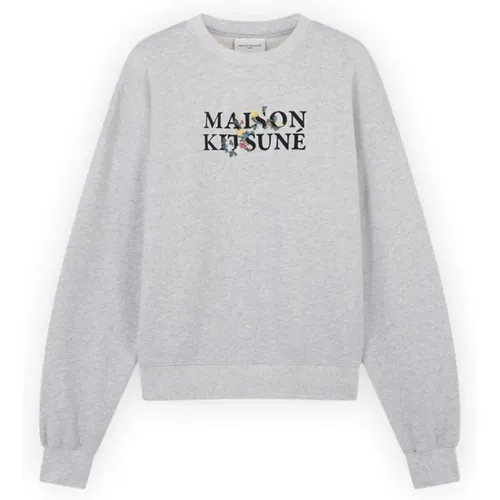 Stylischer Sweatshirt , Herren, Größe: L - Maison Kitsuné - Modalova