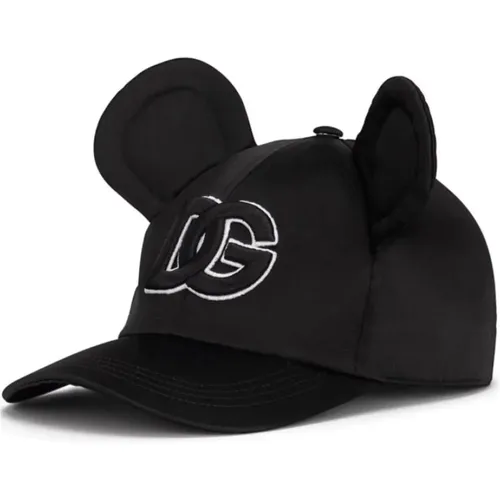 Mickey Mouse Baseball Cap , female, Sizes: 58 CM - Dolce & Gabbana - Modalova