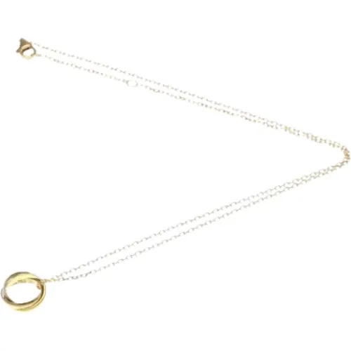 Pre-owned Gold necklaces , female, Sizes: ONE SIZE - Cartier Vintage - Modalova