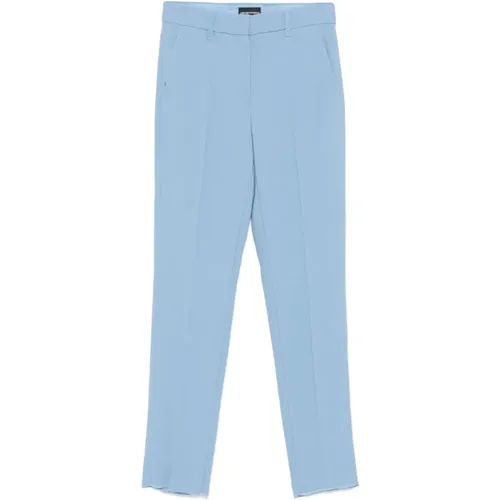 Klare Blaue Maßgeschneiderte Hose , Damen, Größe: M - Emporio Armani - Modalova