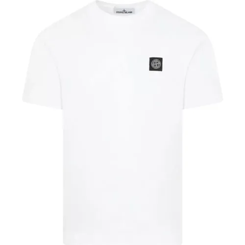 Compass Patch Logo T-Shirt , male, Sizes: S - Stone Island - Modalova