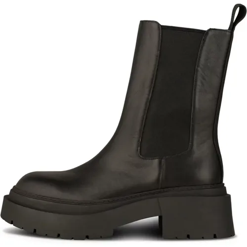 Klobige Chelsea-Stiefel aus Glattem Leder , Damen, Größe: 38 EU - Shoe the Bear - Modalova