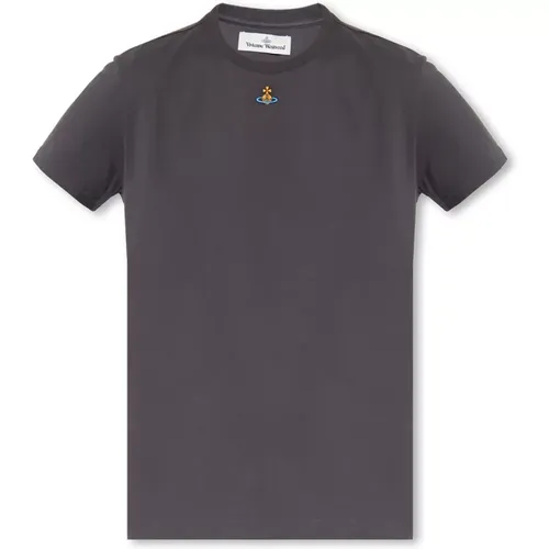 T-Shirt mit Logo , Herren, Größe: L - Vivienne Westwood - Modalova