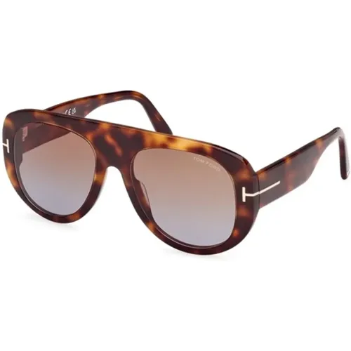 Blonde Havana Sunglasses with Lenses , unisex, Sizes: 55 MM - Tom Ford - Modalova