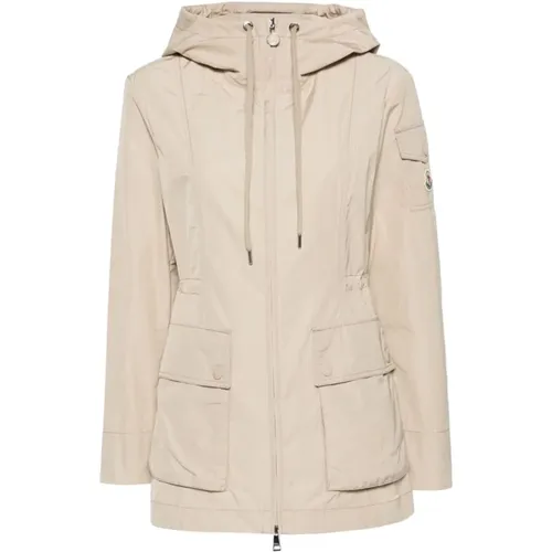 Hooded Coat , female, Sizes: L - Moncler - Modalova