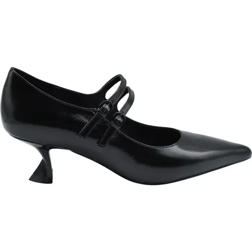 Schwarze Schnürschuhe Eleganter Stil , Damen, Größe: 37 EU - Jeannot - Modalova