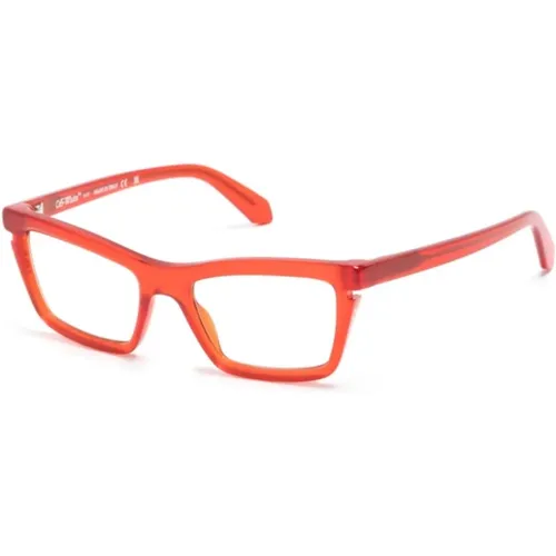 Rote Optische Brille Stylisches Must-Have,Schwarze Optische Brille Stilvolles Must-Have,Weiße Optische Brille Stilvoll und vielseitig,Braune Optische - Off White - Modalova