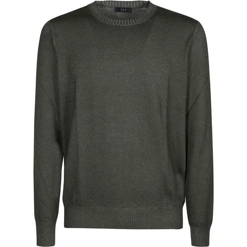 Lässiger Strickpullover , Herren, Größe: 2XL - Fay - Modalova