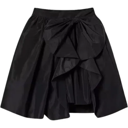 Taffeta Mini Skirt with Bow , female, Sizes: S, XS - Twinset - Modalova