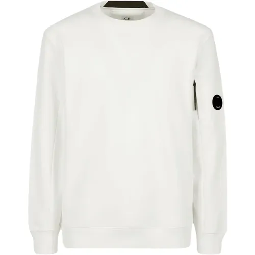 Weißer Sweatshirt , Herren, Größe: 2XL - C.P. Company - Modalova