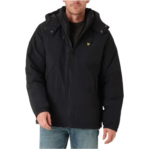 Schwarze Gesteppte Steppjacke , Herren, Größe: 2XL - Lyle & Scott - Modalova