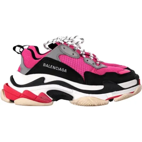 Pre-owned Polyester sneakers , female, Sizes: 6 UK - Balenciaga Vintage - Modalova