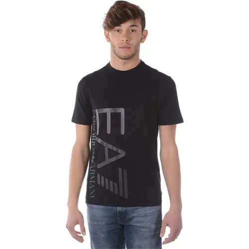 Sweatshirt T-Shirt Kombination , Herren, Größe: M - Emporio Armani EA7 - Modalova