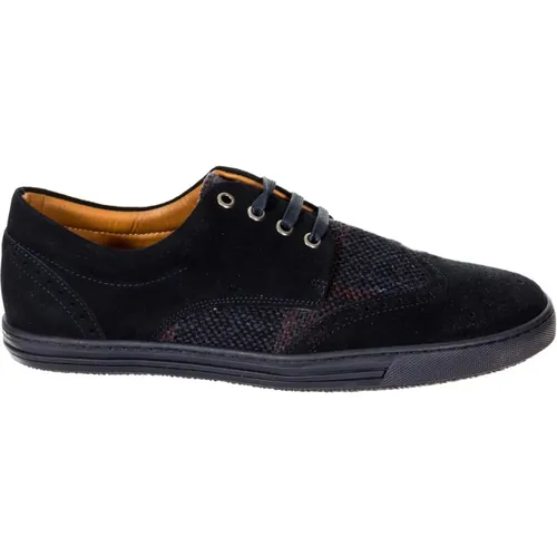 Sporty Sneakers in Navy , male, Sizes: 10 UK - Hackett - Modalova