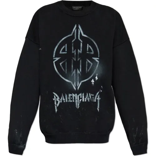 Pullover mit Logo Balenciaga - Balenciaga - Modalova