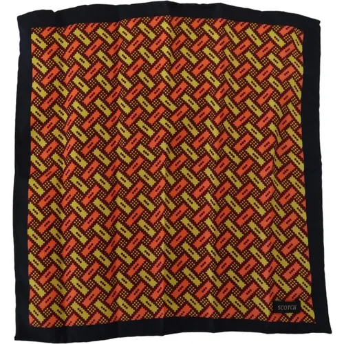 Silk Handkerchief Scarf , male, Sizes: ONE SIZE - Scotch & Soda - Modalova