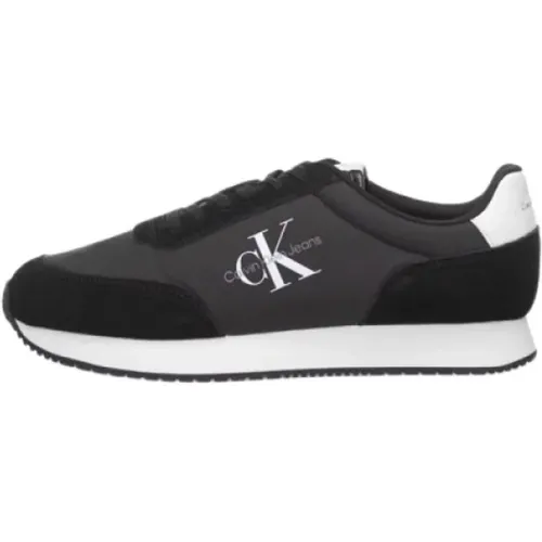 Retro Runner Sneaker - Schwarz , Herren, Größe: 44 EU - Calvin Klein - Modalova