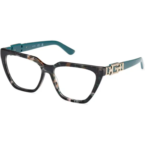Cat-Eye Chain Detail Glasses , female, Sizes: 54 MM - Guess - Modalova