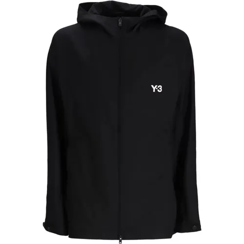 Schwarze Logo-Print Track Jacket , Herren, Größe: XS - Y-3 - Modalova