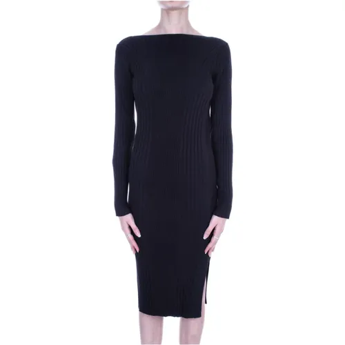Side Split Dress with Logo , female, Sizes: L - Calvin Klein - Modalova