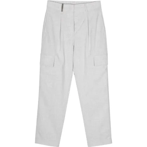Grey Trousers for Women , female, Sizes: XL - PESERICO - Modalova