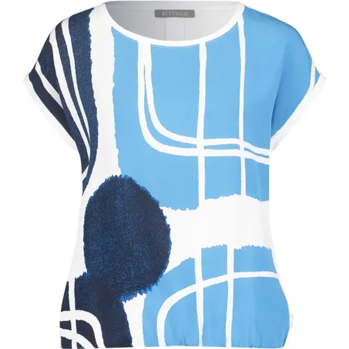 Grafik Print Casual Shirt , Damen, Größe: L - Betty & Co - Modalova