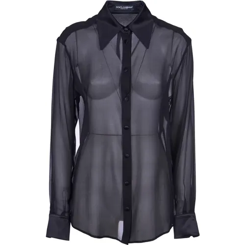 Shirts - Pinaforemetal Width , female, Sizes: M, S - Dolce & Gabbana - Modalova