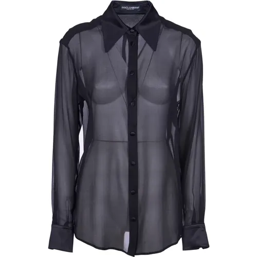 Shirts - Pinaforemetal Width , female, Sizes: XS, S - Dolce & Gabbana - Modalova