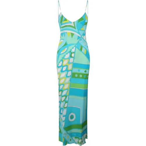 Vivara Print Silk Dress , female, Sizes: XS - EMILIO PUCCI - Modalova