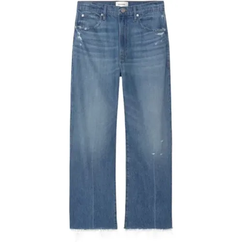 Relaxed Straight Jeans , female, Sizes: W30, W25, W29, W28, W26, W27 - Frame - Modalova