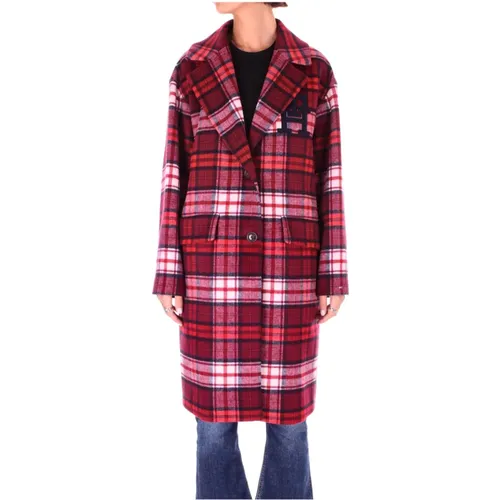 Logo Front Button Coat , female, Sizes: XS - Tommy Hilfiger - Modalova