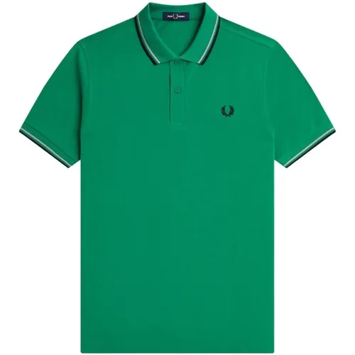 Twin Tipped Cotton Polo Shirt , male, Sizes: 2XL - Fred Perry - Modalova