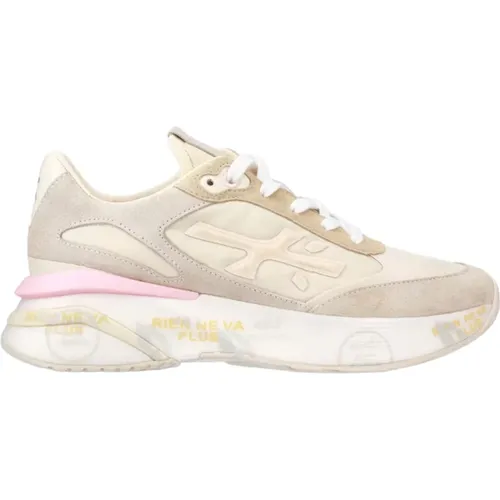 Stylish Beige Sneakers , female, Sizes: 7 UK, 3 UK, 5 UK - Premiata - Modalova