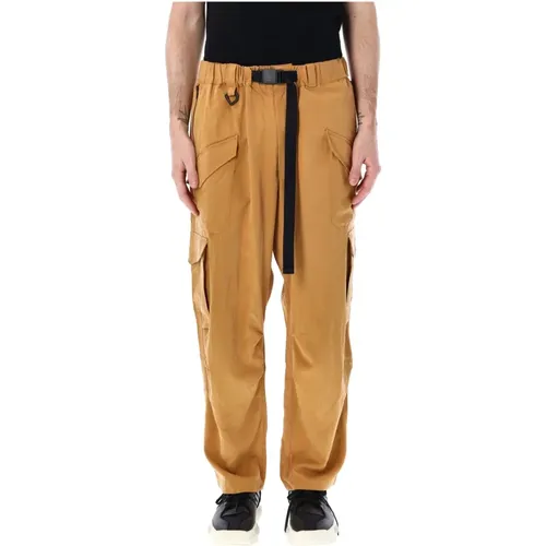 Mens Clothing Trousers Tobacco Ss24 , male, Sizes: L - Y-3 - Modalova