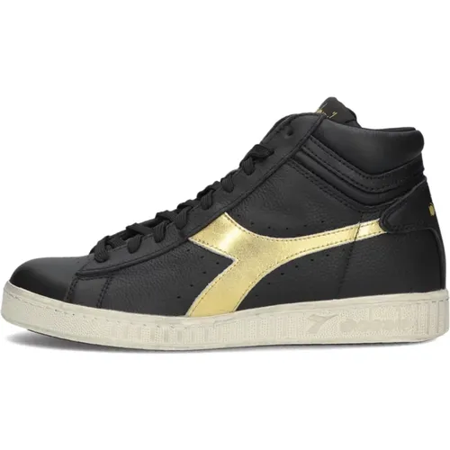 Retro High-Top Sneakers mit Goldakzenten - Diadora - Modalova