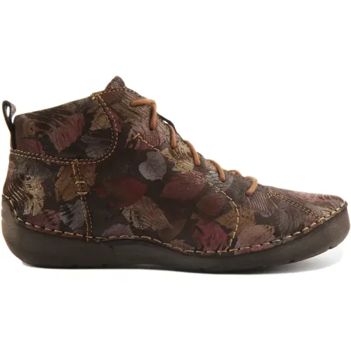 Brown Ankle Boots with Lace Closure , female, Sizes: 4 UK, 5 UK, 6 UK, 8 UK - Josef Seibel - Modalova