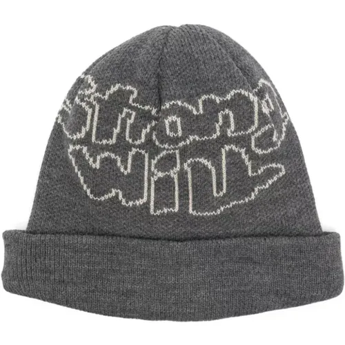 Grey Knit Caps for Men , male, Sizes: ONE SIZE - Comme des Garçons - Modalova