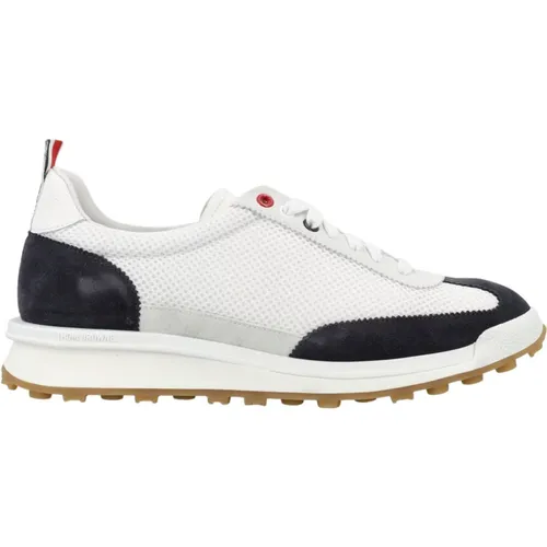 Navy Tech Runner Sneakers , male, Sizes: 7 UK, 7 1/2 UK, 8 1/2 UK, 6 UK - Thom Browne - Modalova