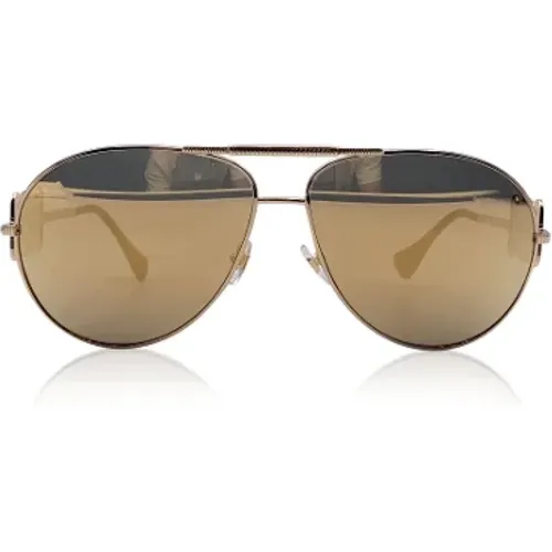 Pre-owned Metal sunglasses , female, Sizes: ONE SIZE - Versace Pre-owned - Modalova