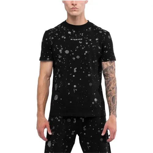 Rhinestone Splash T-Shirt , Herren, Größe: 3XL - My Brand - Modalova